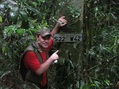 #7: Haroldo shows the plate left by the first visitors in 2001