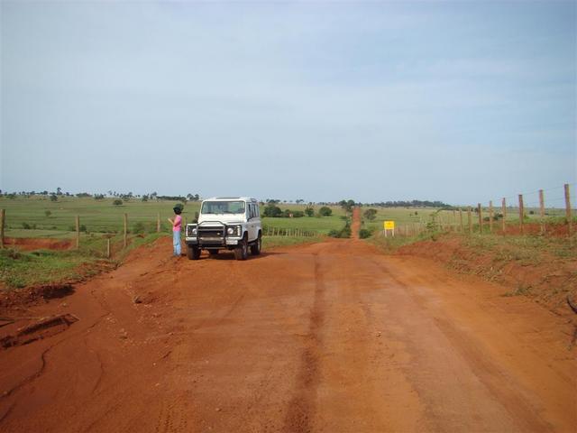 By car until 1100 feet to CP - A 340 m da confluência