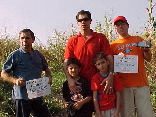 Team reached the confluence exact point in the bush