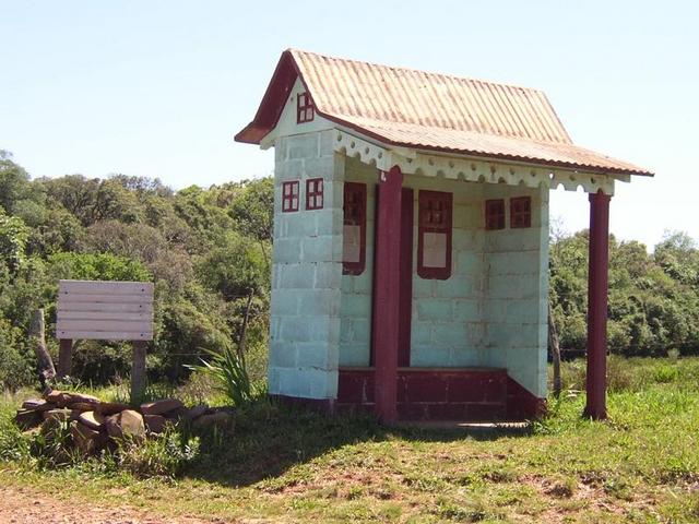 A bus stop on the way.