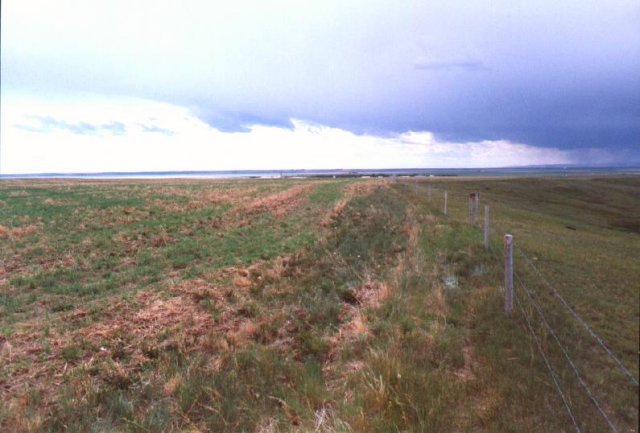 view to the south (Keho Lake in the distance)