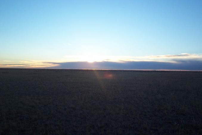 Looking West from the confluence