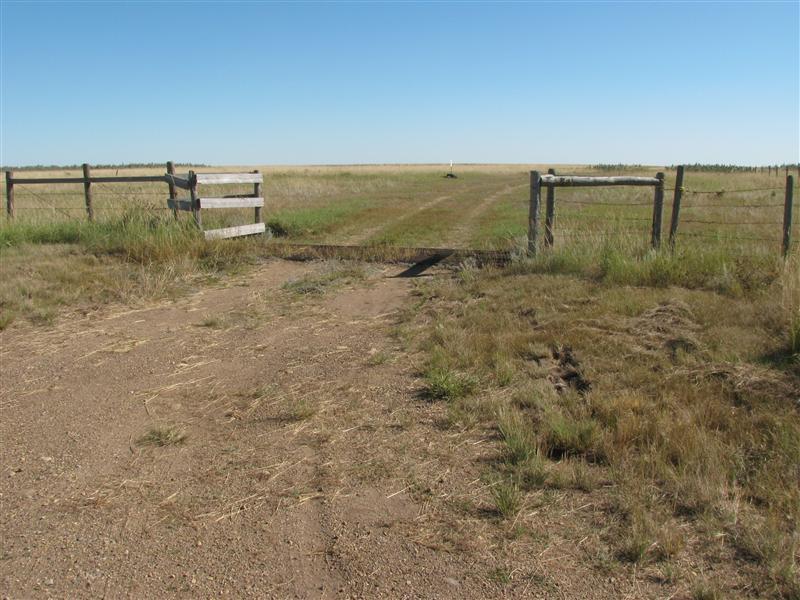 Looking South into the confluence area.