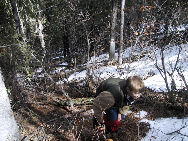 The final climb-steep rough hill at the .1 mile point