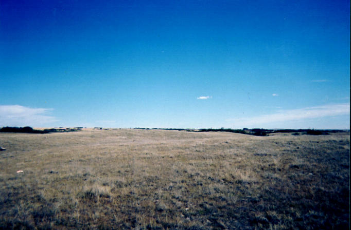 Looking east from confluence