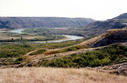 #9: The Red Dear River winds through Dry Island Buffalo Jump Provincial Park