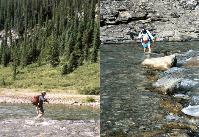 The visit involved six river crossings.