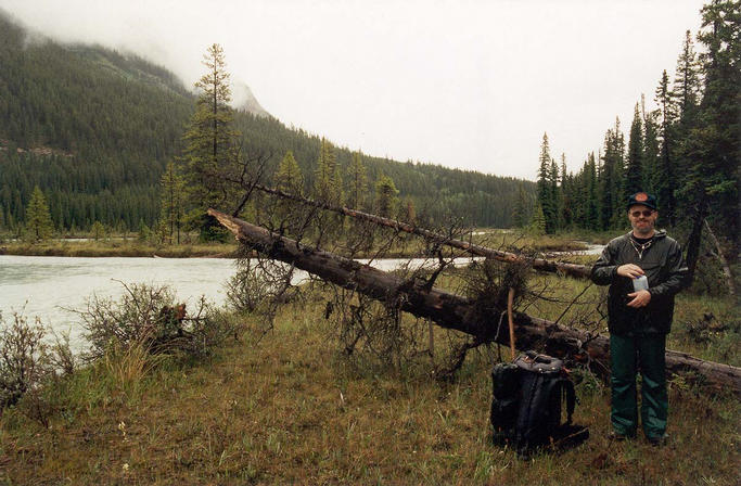 Mike by the North Saskatchewan River