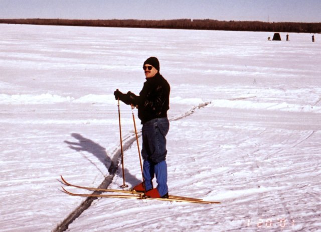 Setting out across the ice.