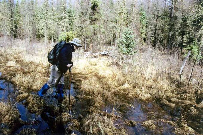 Guy negotiating the route