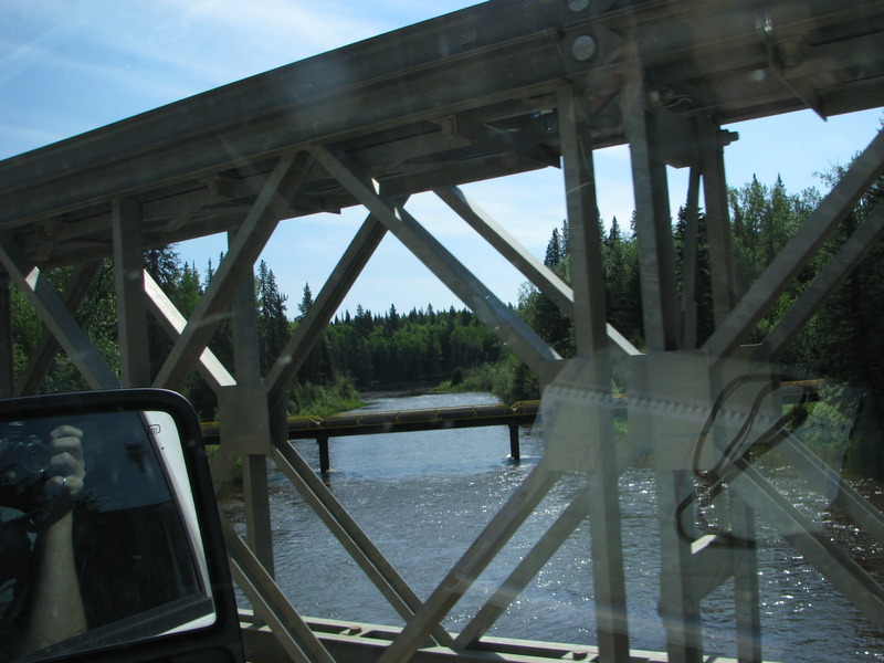 New bridge crossing the Loon River