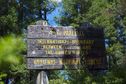 #7: The sign at Burma Road's last zig-zag, noting the international Border.  (This is 0.3 miles west of the confluence point.)