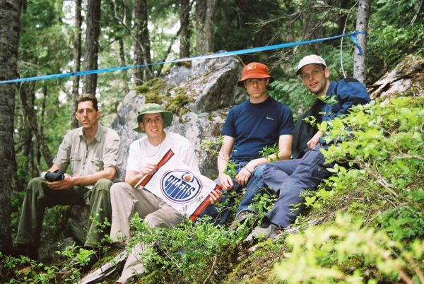 Group photo at confluence