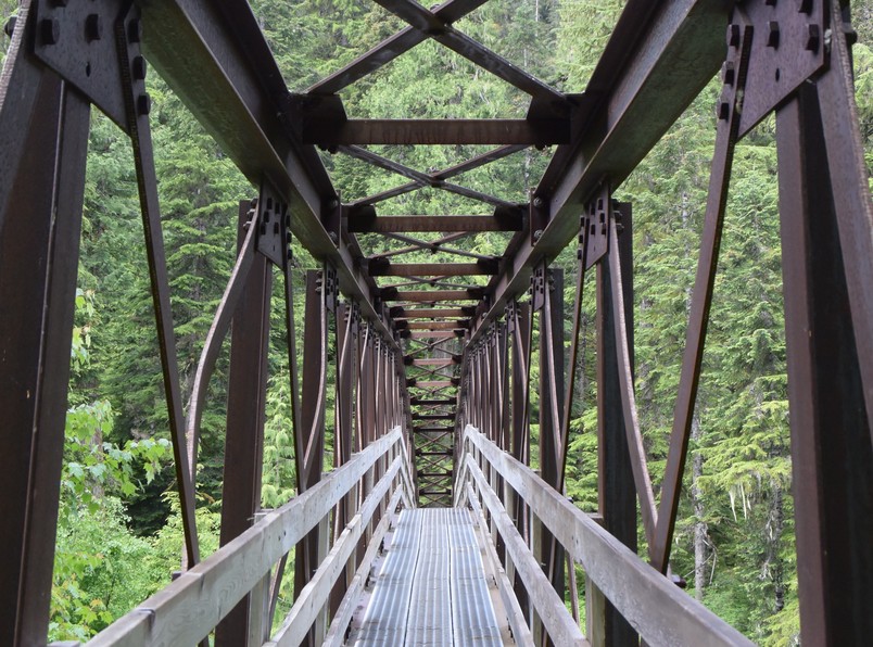 The hikers bridge over Cheakmus River which made crossing possible 