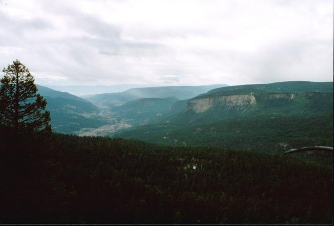 Deadman Valley from mountain road