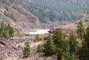 #6: Bridge Rapids along Fraser River with Indian fishing camps on banks