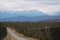 #2: On Highway 20, east of Tatla Lake, with Coast Mountains in the background