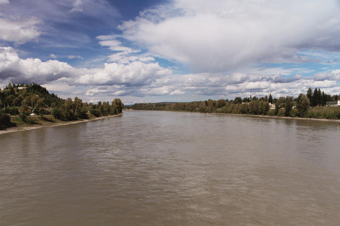 Fraser River, from footbrige in Quesnel