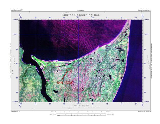 54N 132W Location Overview