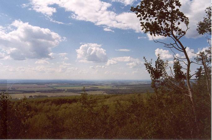 Looking toward the confluence from atop Saskatoon Mountain