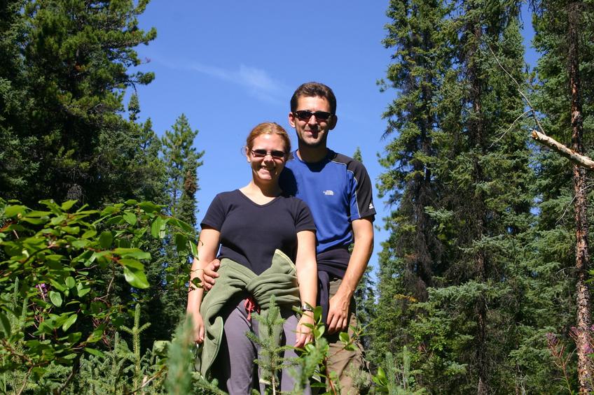 Confluence point discoverer Simone (left) and Sven (right)