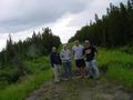 #2: Our group in front of the washout (l to r: Christine, Kimberly, Tyler, Alan)