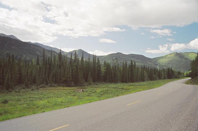 view west, where highway crosses 125°W