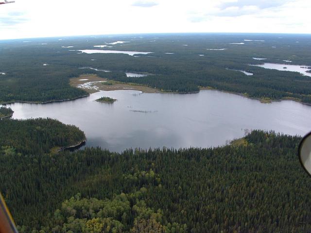 General Shot.  Confluence just to the right of lake centre.