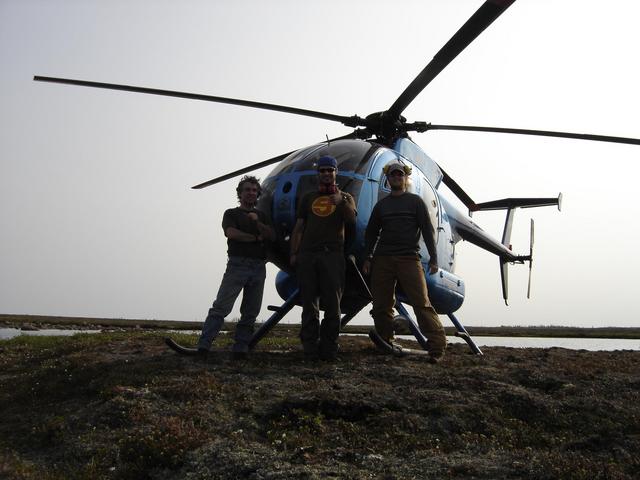 Left to Right: Harold, Dominic and Graham in front of our ride.