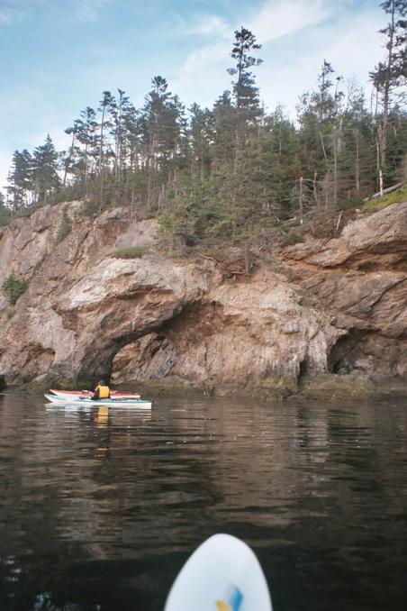 Some of the cliffs we kayaked past