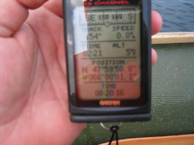 GPS reading at confluence