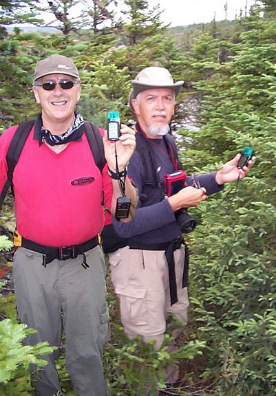 Wayne and I at the confluence.