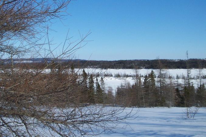 View of area looking East over the lake