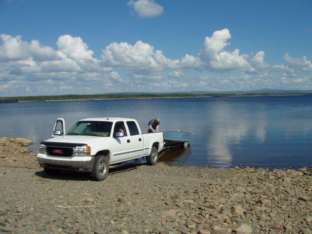 At the launch site looking southeast towards the confluence point from 11 km away