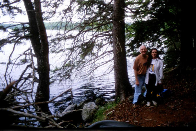 The two of us on the shore after completing the confluence journey.