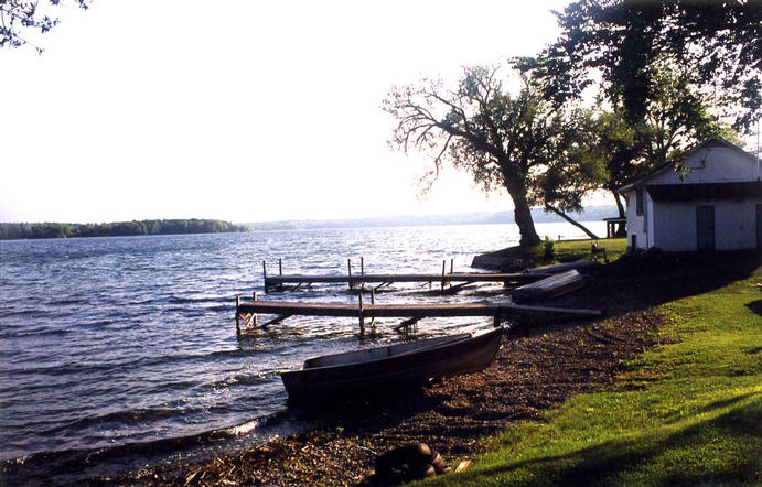 Fishing Docks at 44n77w, looking west