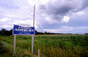 #1: Looking southeast from Myrtle Road towards the confluence.