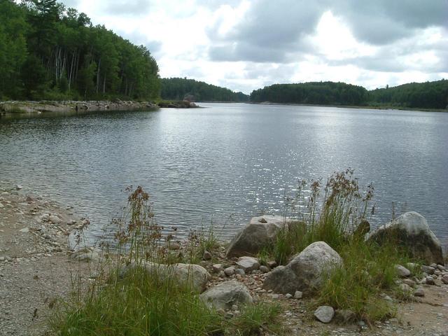 Rocky Island Lake - as close as we got.