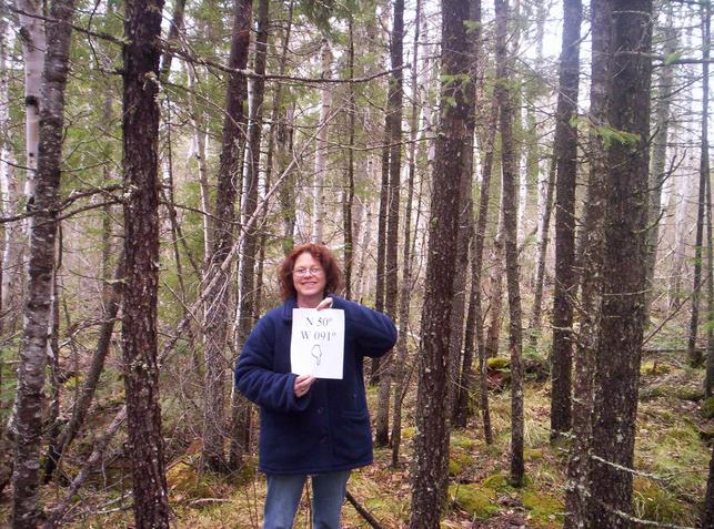 Michele at the confluence point