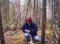 #7: Michele knitting her bike at the confluence