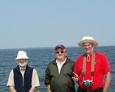 #6: Alan, Gerry, Lorne at the confluence; P.E.I. in background