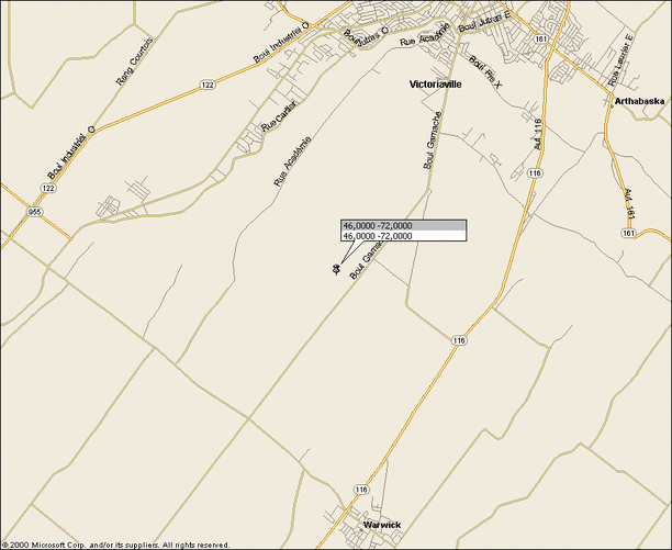 Carte des environs / map of the surroundings