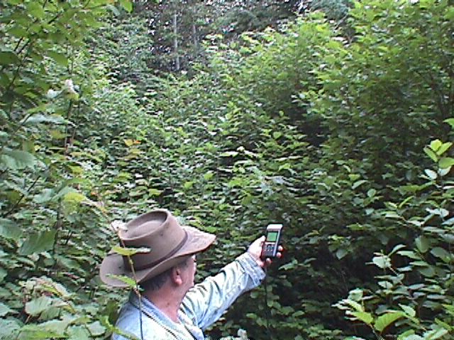 My father trying to get a lock, this is facing East.