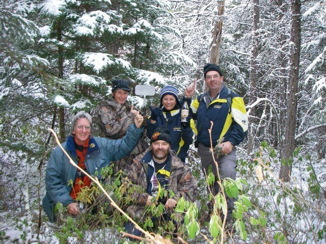 Les amis à la confluence / Group at the confluence