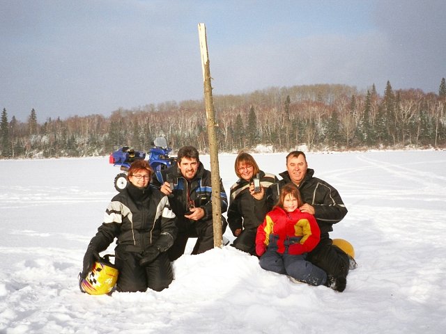 Membres de l'expédition Shella, Marc, Sonia, Léandre et Daphnée - Members of the expedition Shella, Marc, Sonia, Léandre and Daphnée