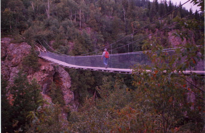 Suspended bridge near N48W79