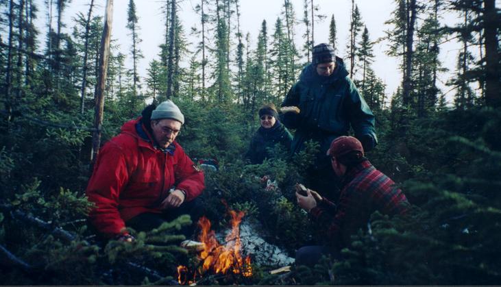 Lunch time (Michel, Daniel and Annie)