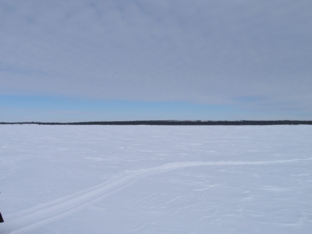 confluence and view north / confluence et vue nord