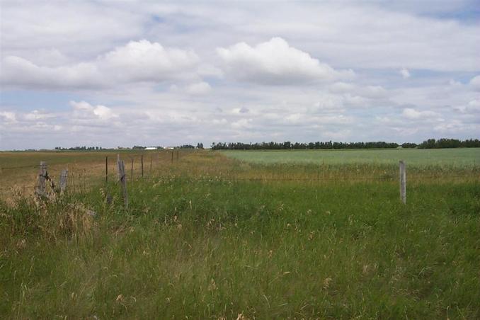 Overview of the confluence area looking north.  The confluence is in the middle of the picture.