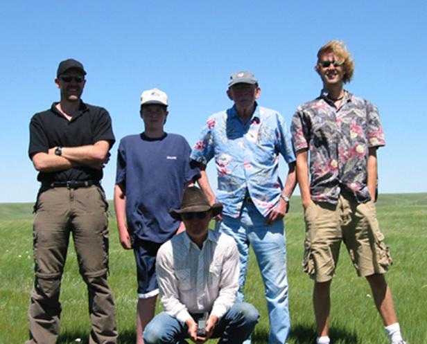 Robert, Kevin, Douglas, Jeffrey, Harold (in front)